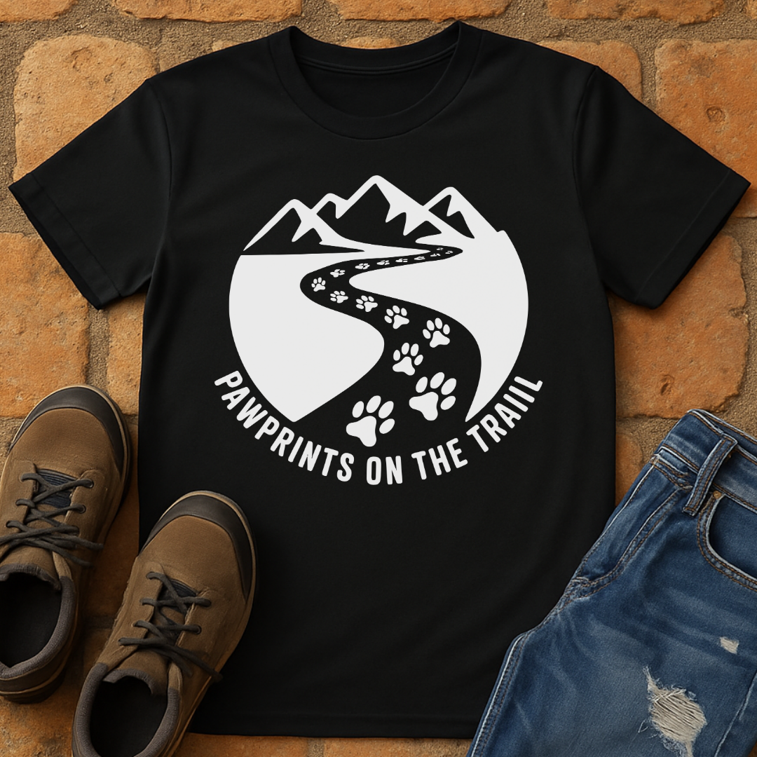 Pawprints on the trail Unisex T-shirt