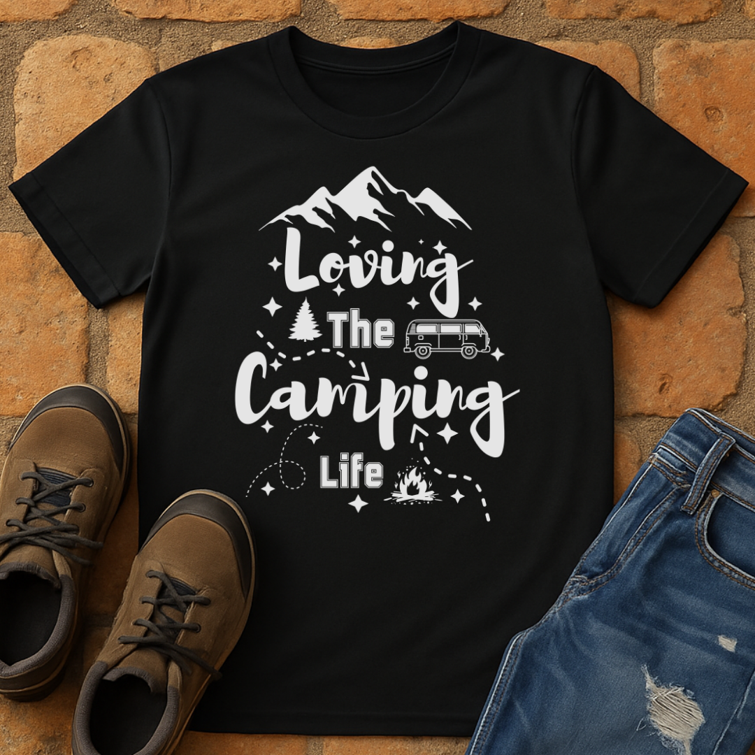 Loving the camping life dark Unisex T-shirt