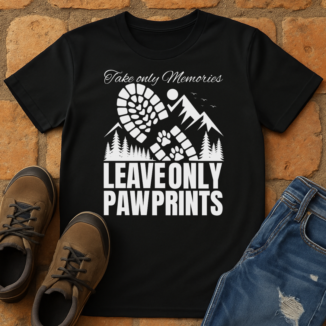 Leave only paw prints Unisex T-shirt