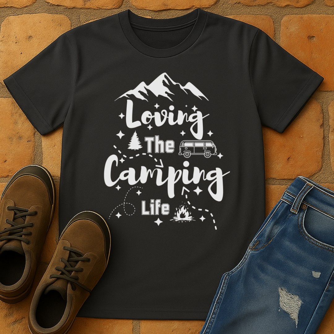 Loving the camping life dark Unisex T-shirt