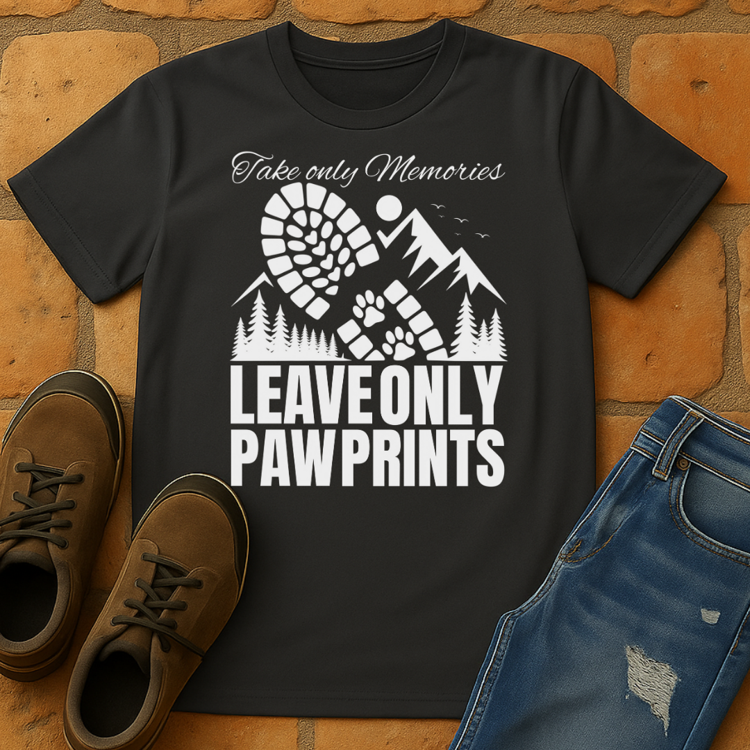 Leave only paw prints Unisex T-shirt