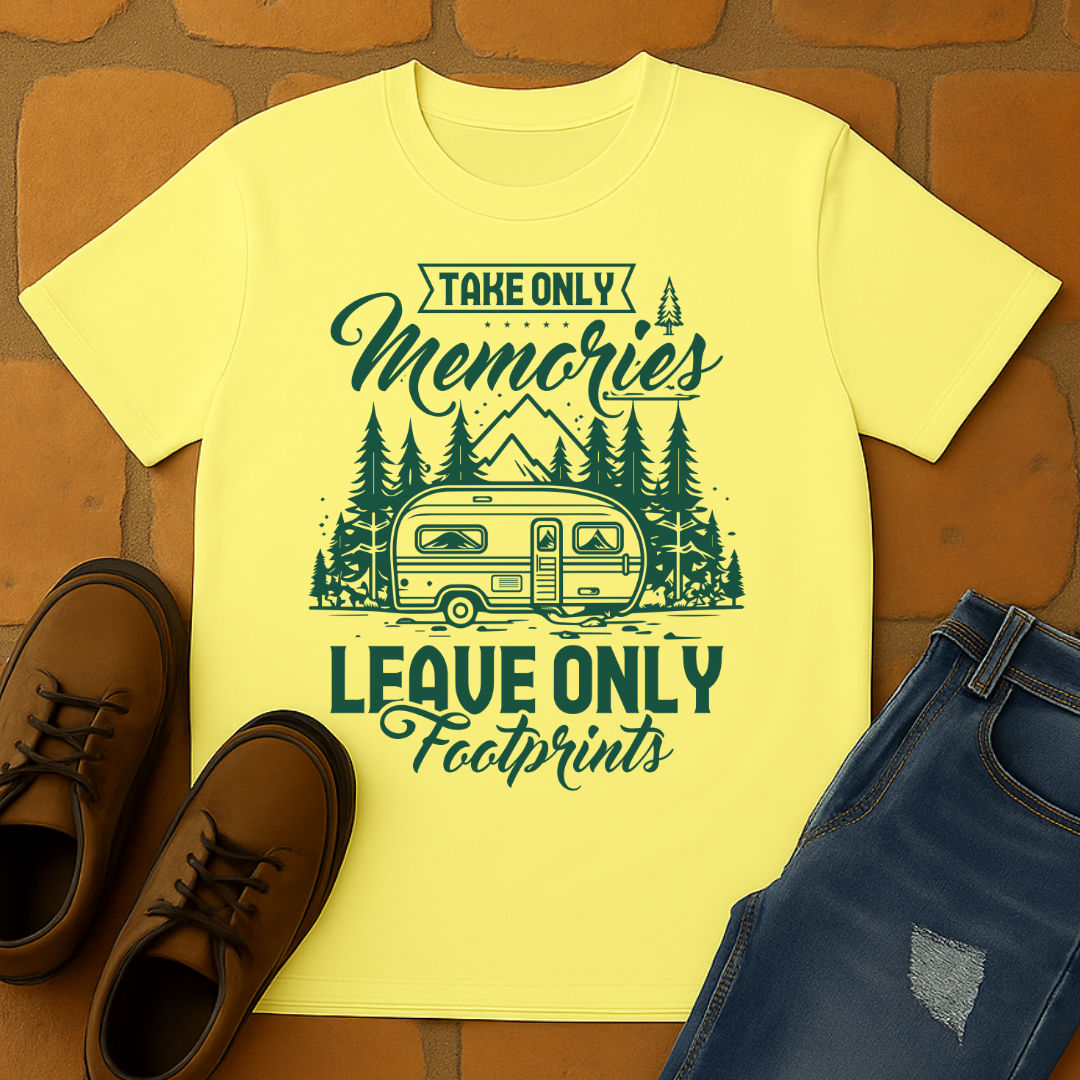 Take Only Memories Leave Only Footprint light Unisex T-shirt