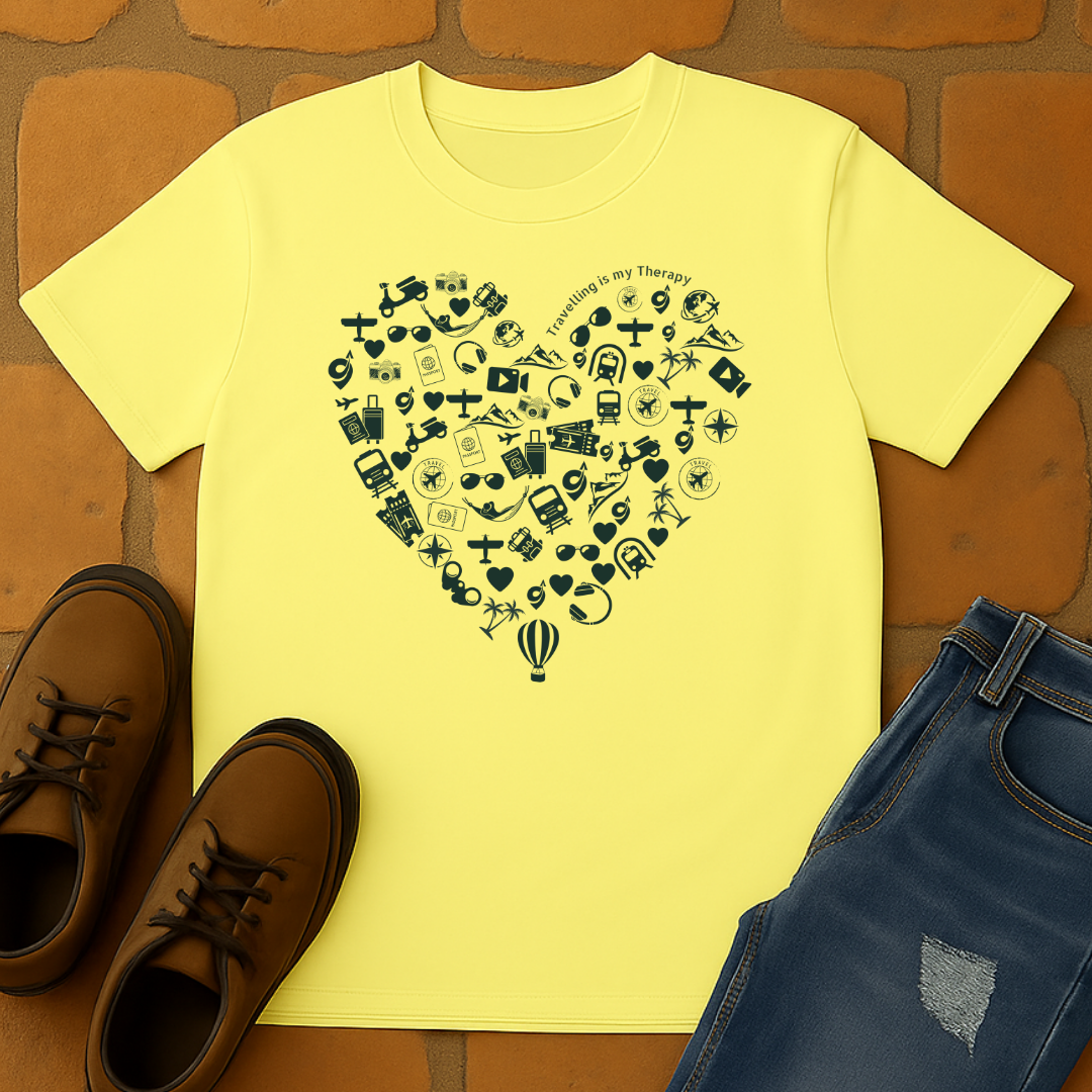 Travelling is my therapy Unisex T-Shirt