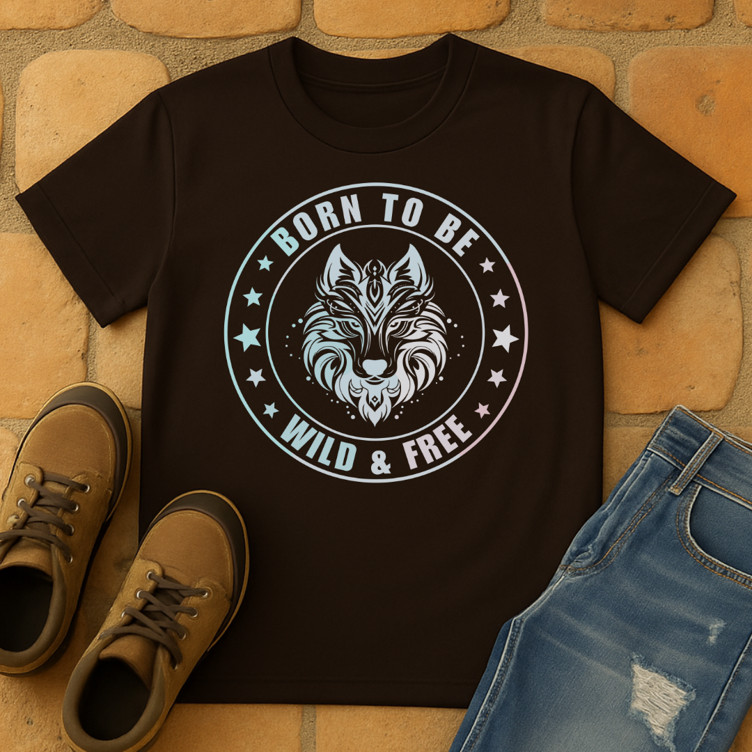 Born to be, Wild & Free Dark Unisex T-shirt
