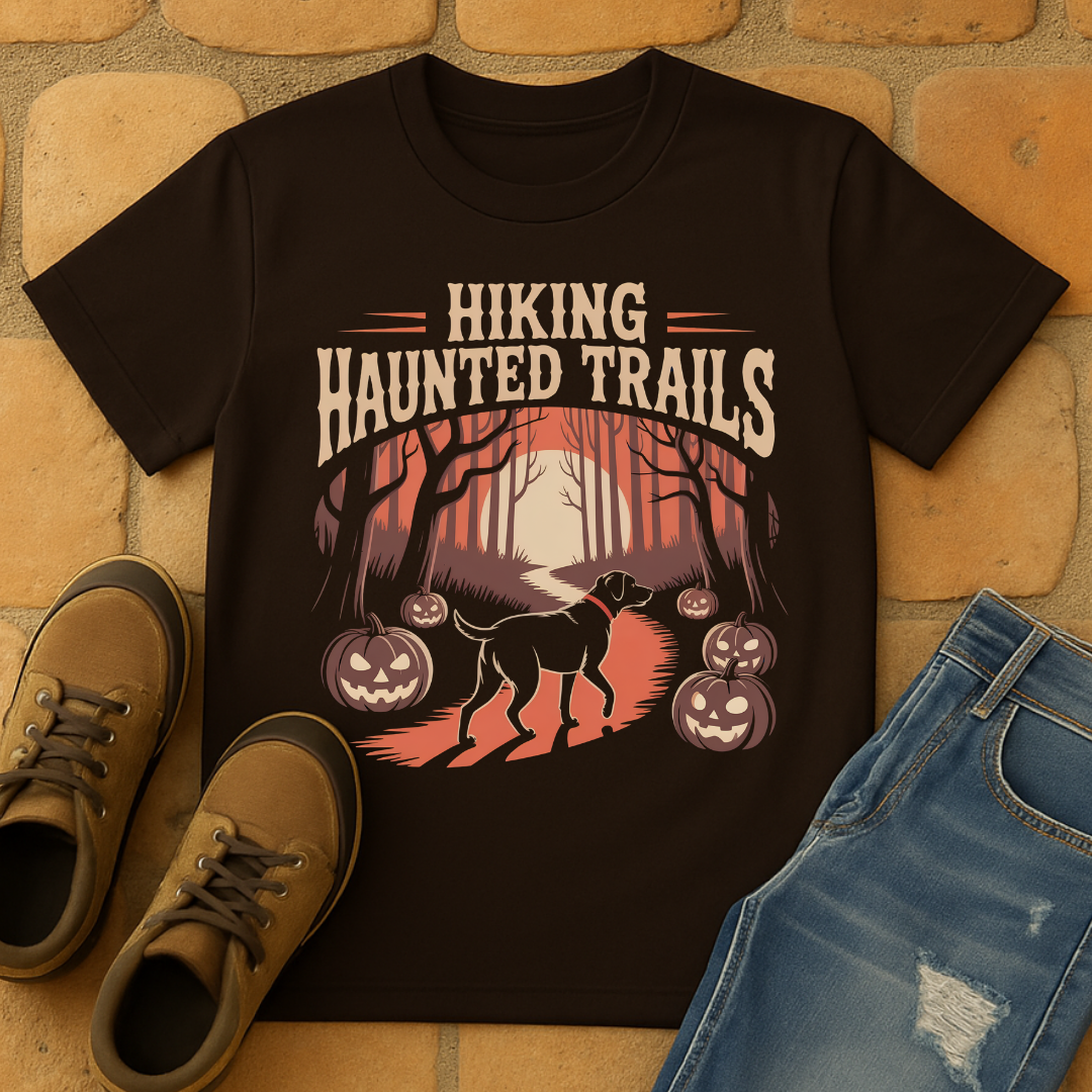 Hiking Haunted Trails Unisex T-shirt