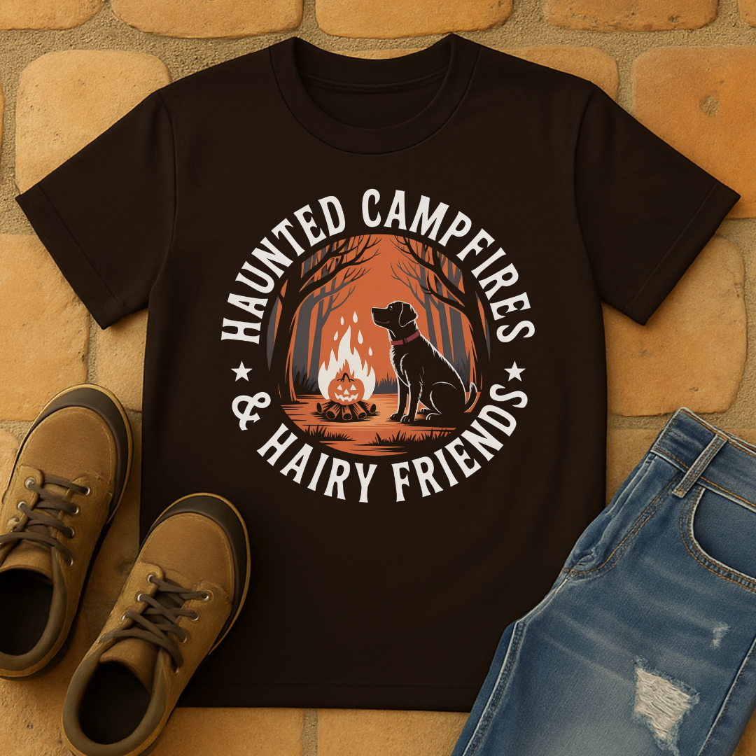 Haunted Campfires and Hairy friends Unisex T-shirt