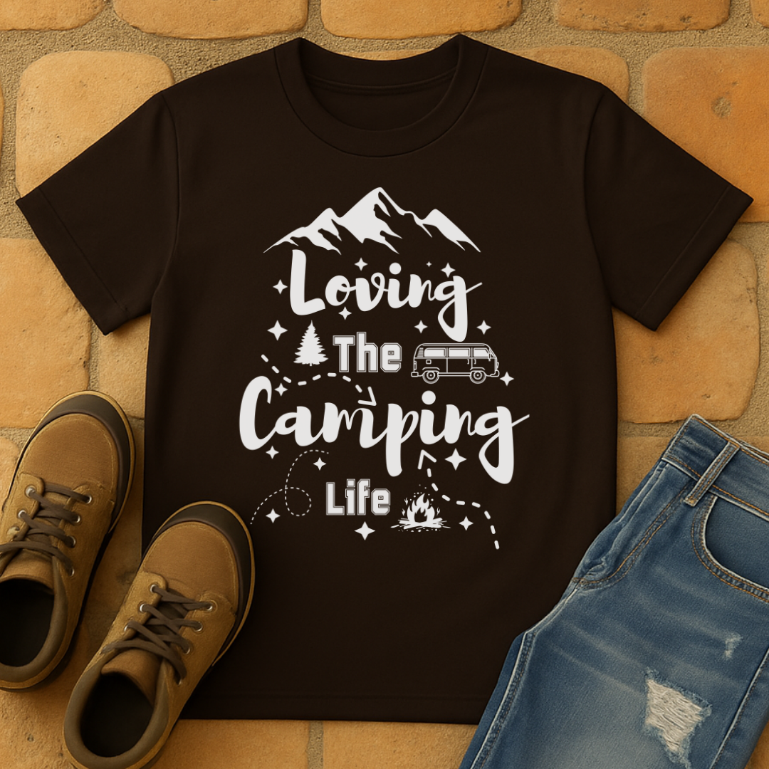 Loving the camping life dark Unisex T-shirt