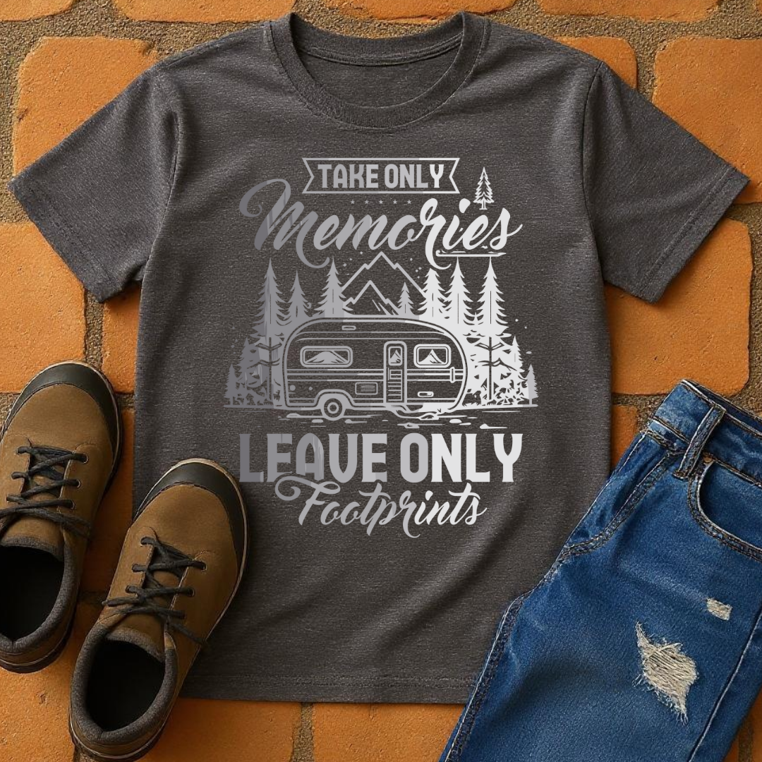 Take Only Memories Leave Only Footprint dark Unisex T-shirt