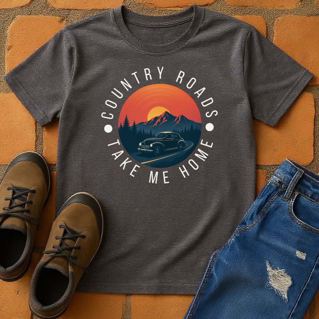 Country roads take me home Unisex T-Shirt