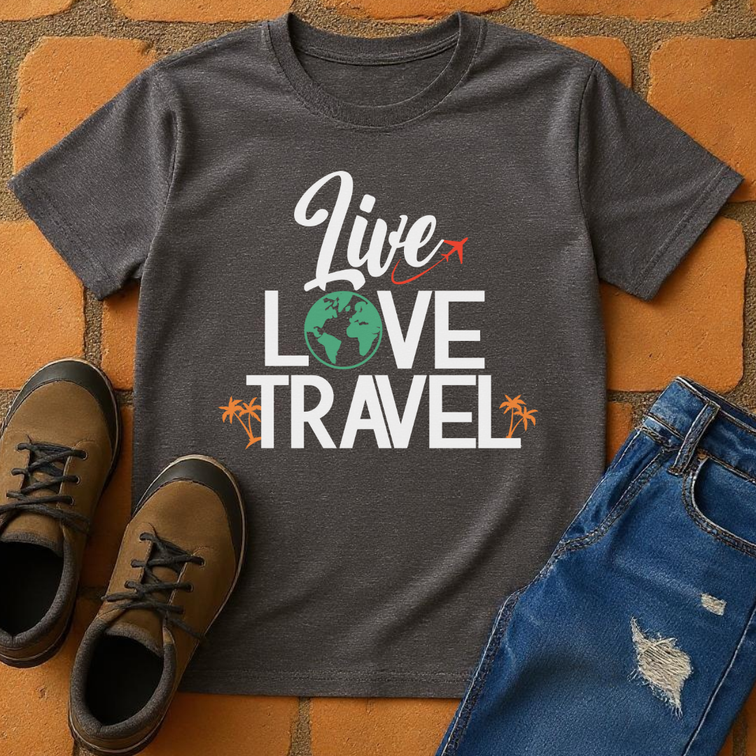 Live Love Travel Dark Unisex T-shirt