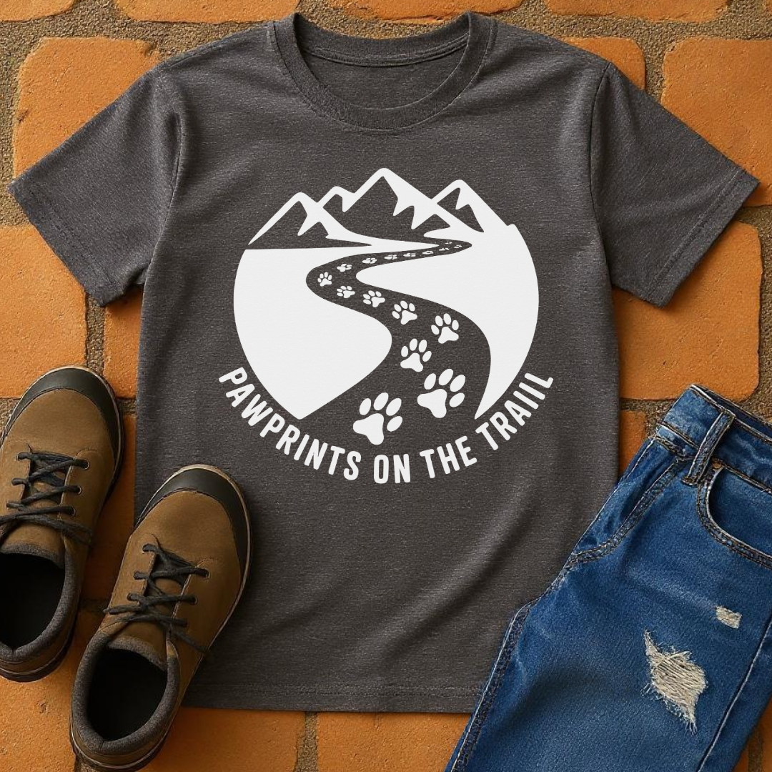 Pawprints on the trail Unisex T-shirt