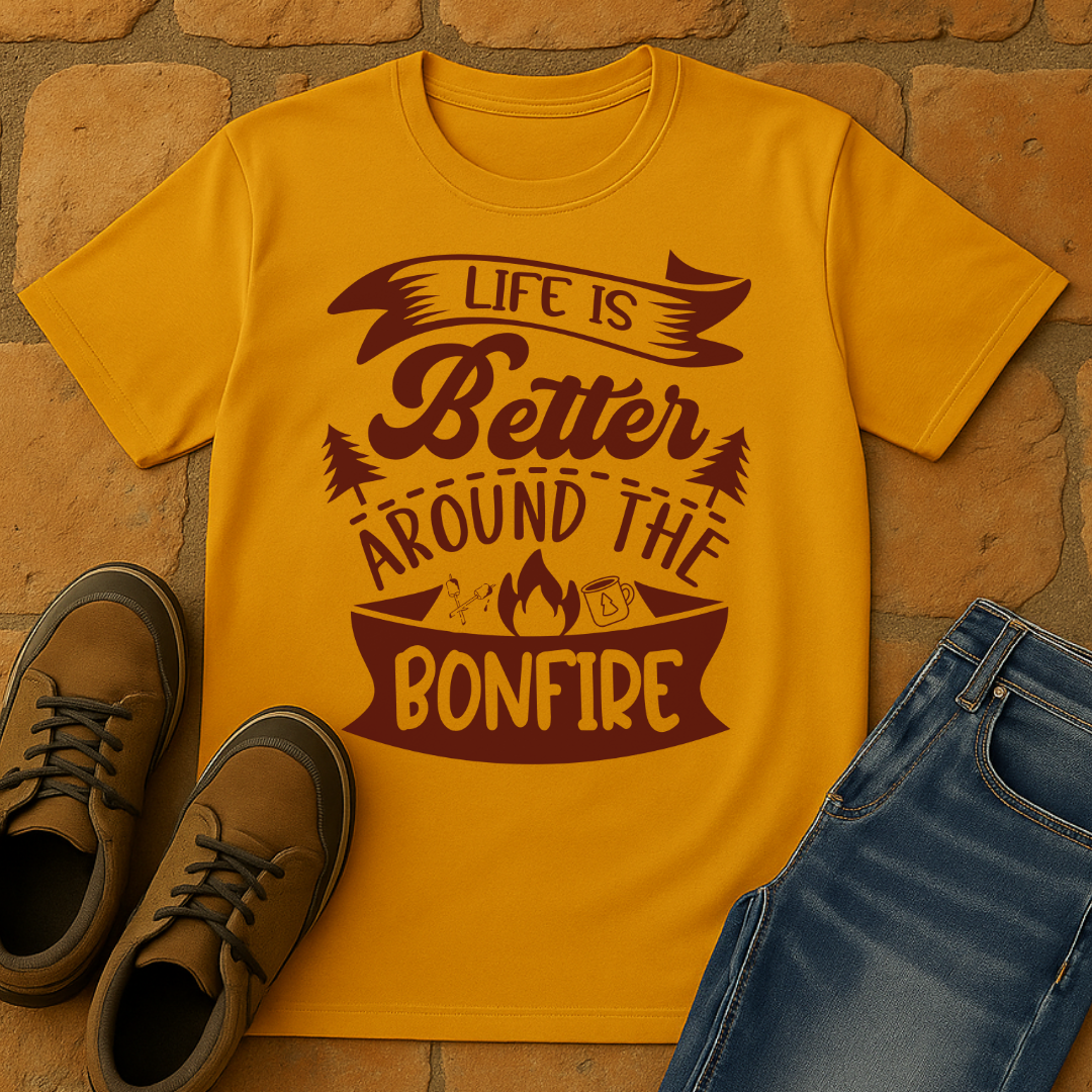 Life is better around the bonfire Unisex T-shirt