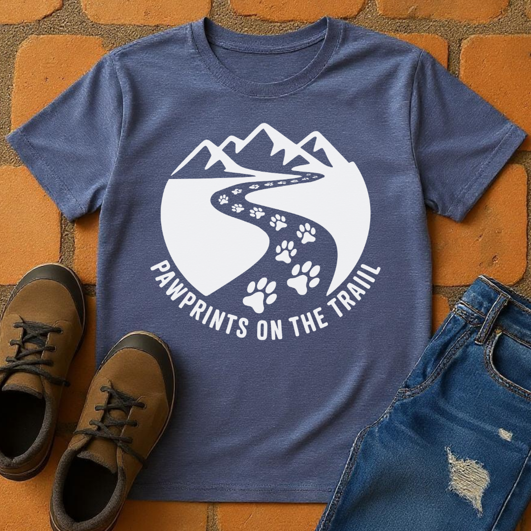 Pawprints on the trail Unisex T-shirt