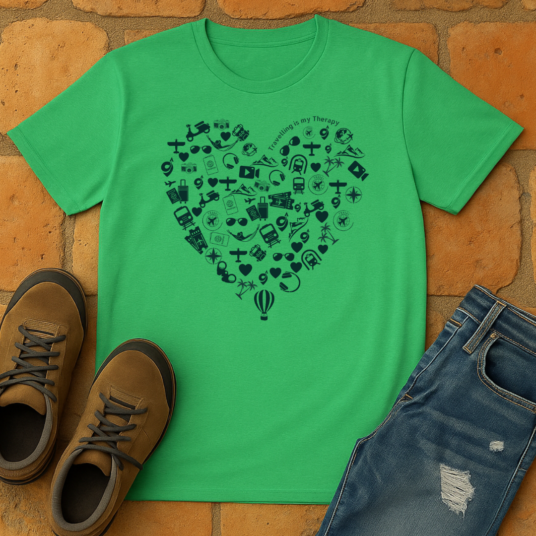 Travelling is my therapy Unisex T-Shirt