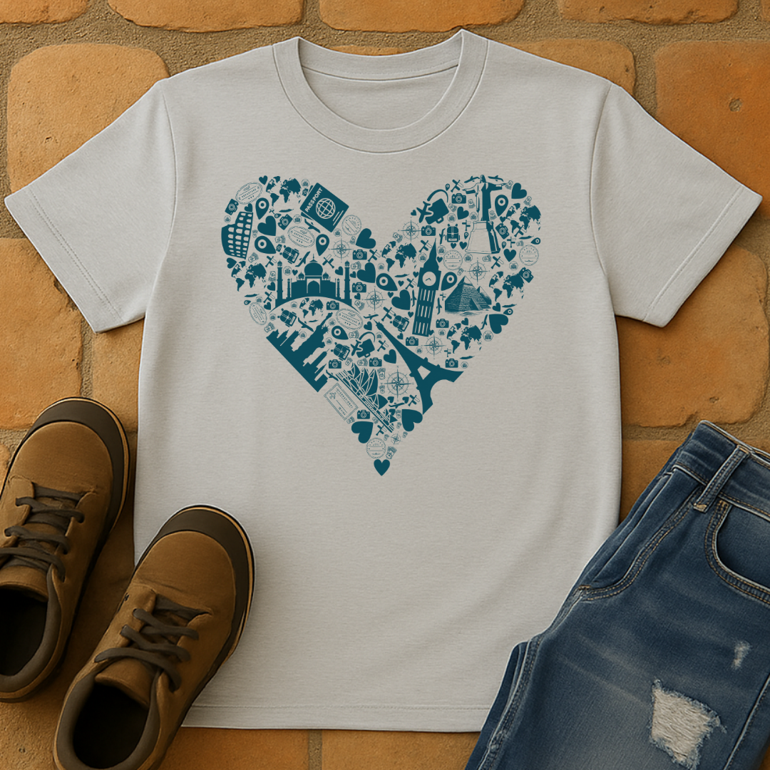 Travel Heart light Unisex T-shirt