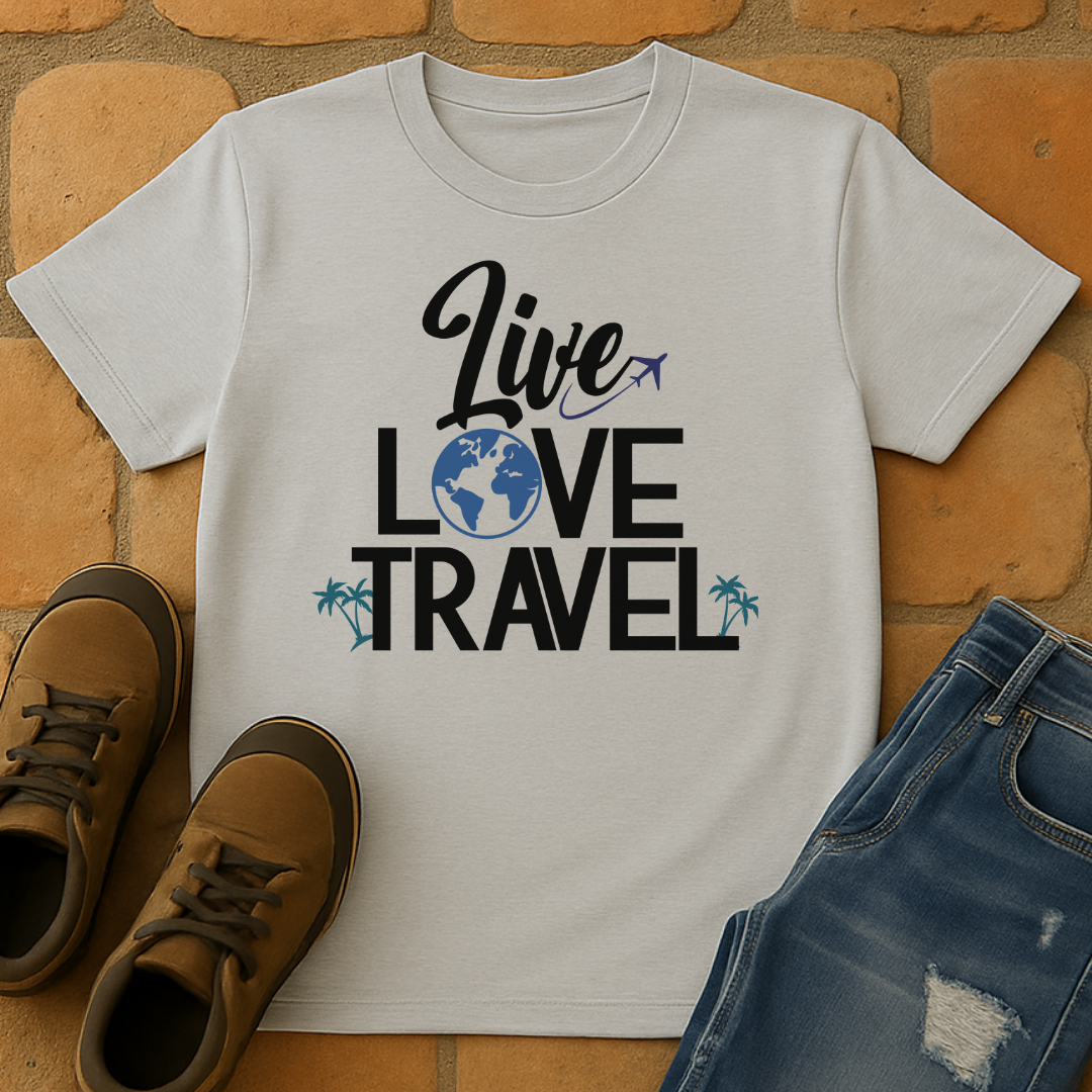 Live Love Travel Light Unisex T-shirt