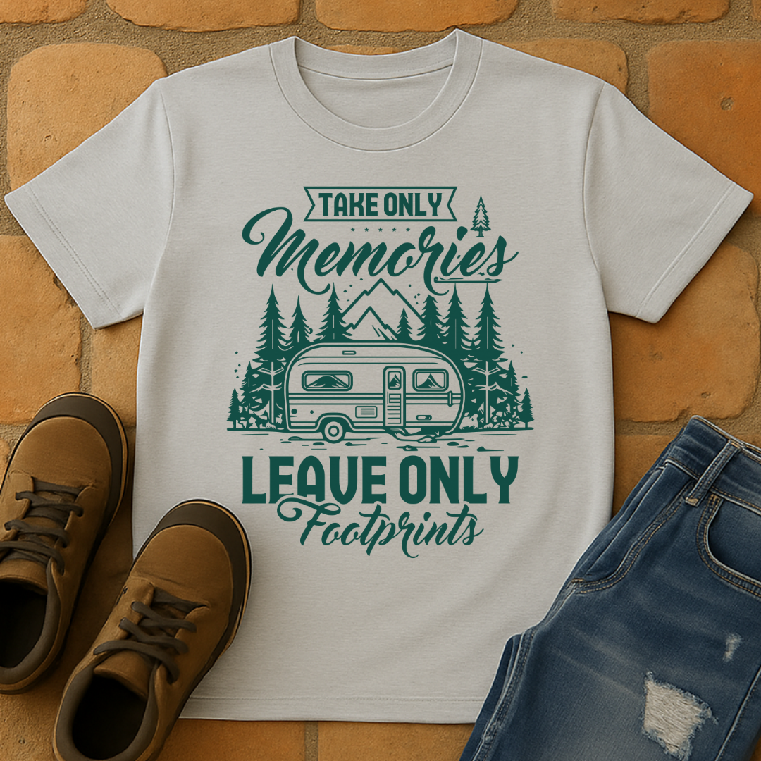 Take Only Memories Leave Only Footprint light Unisex T-shirt