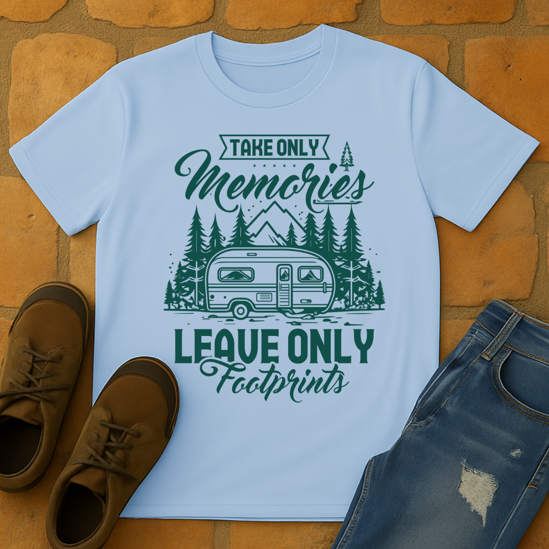 Take Only Memories Leave Only Footprint light Unisex T-shirt