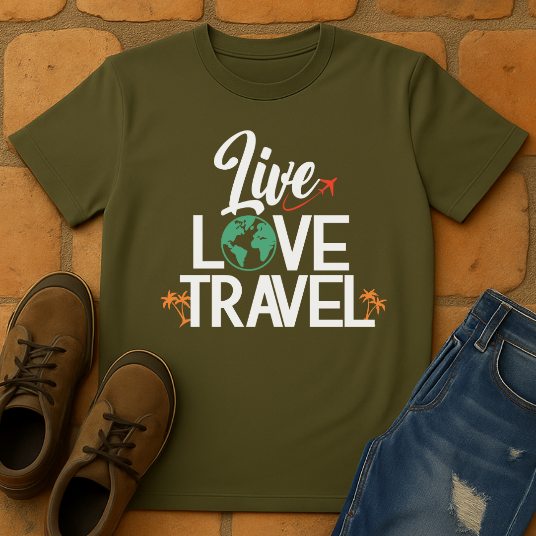 Live Love Travel Dark Unisex T-shirt