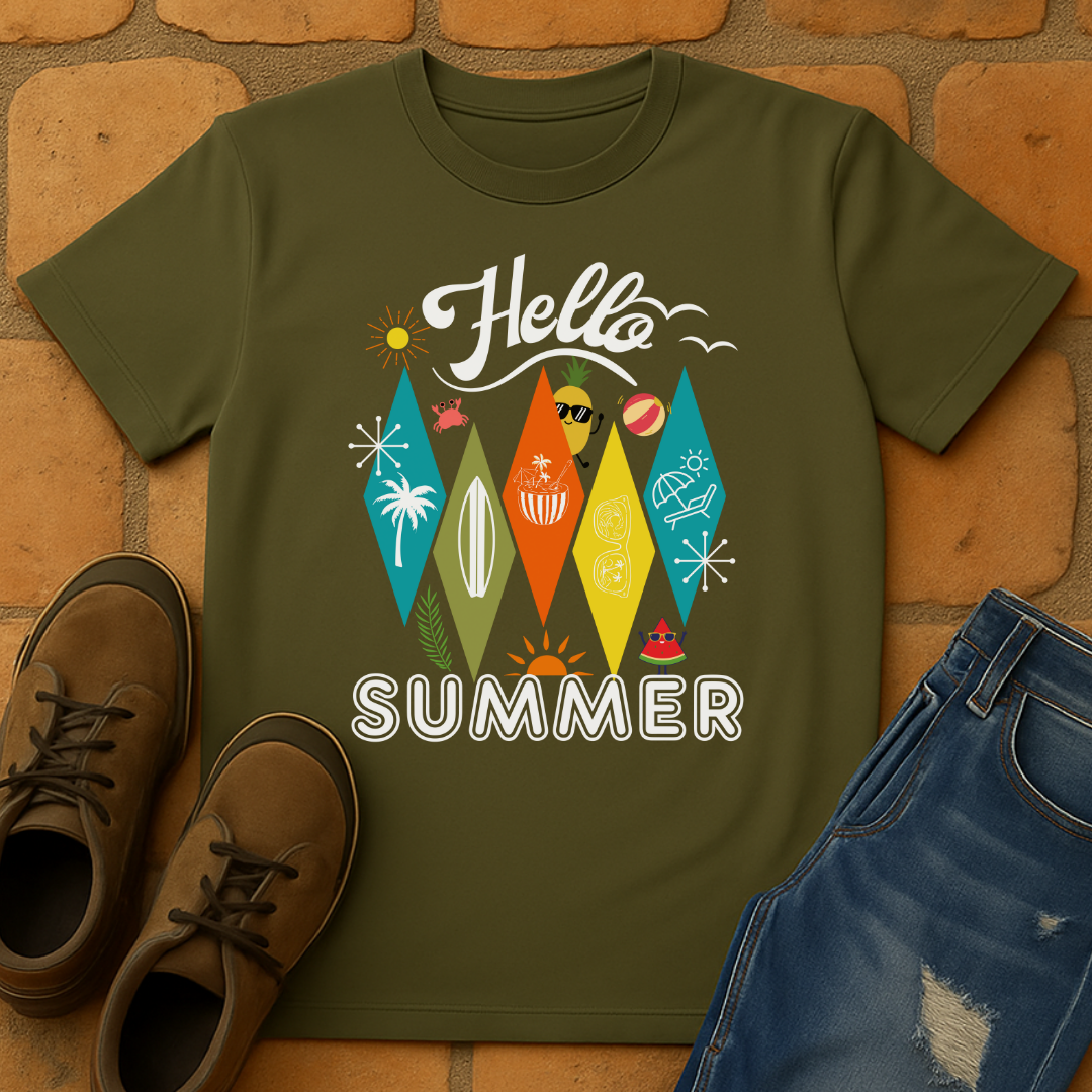 Hello Summer Dark Unisex T-shirt