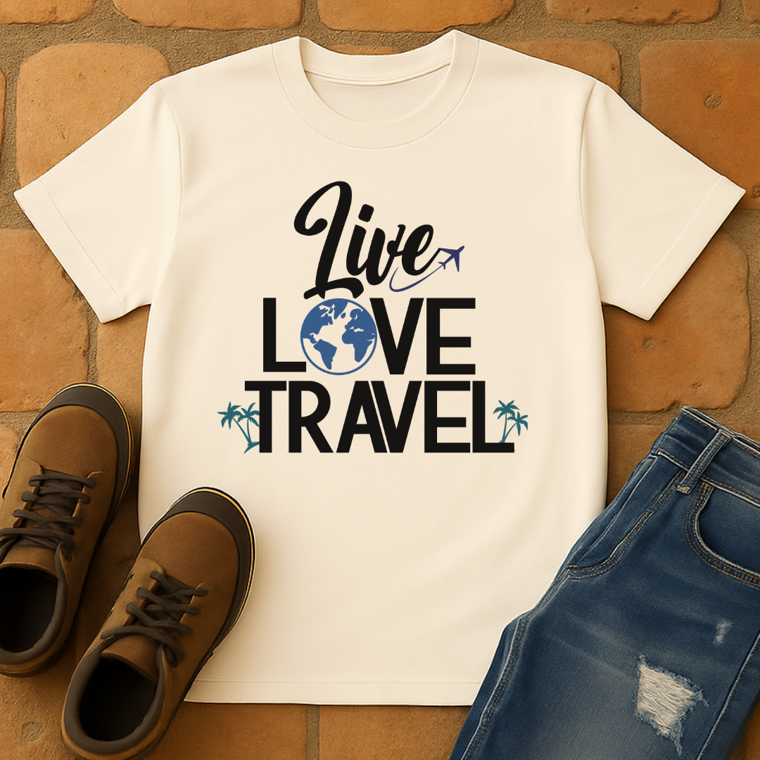 Live Love Travel Light Unisex T-shirt