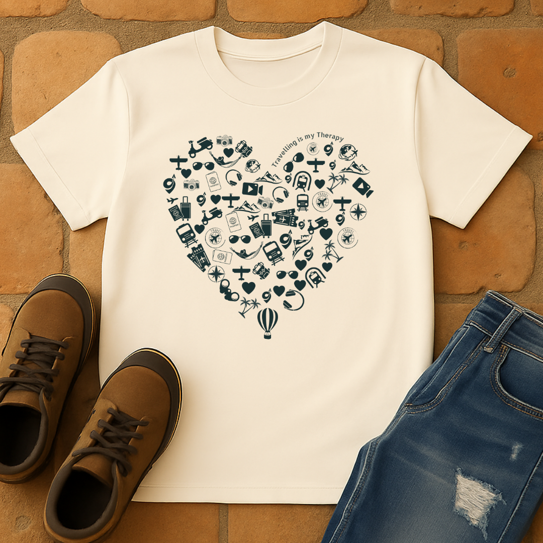 Travelling is my therapy Unisex T-Shirt