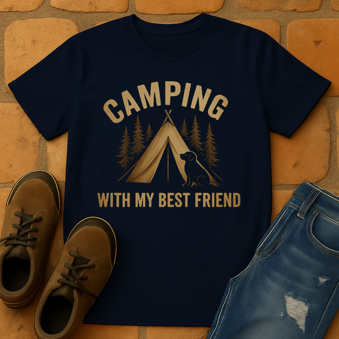 Camping with my best friend Unisex T-shirt