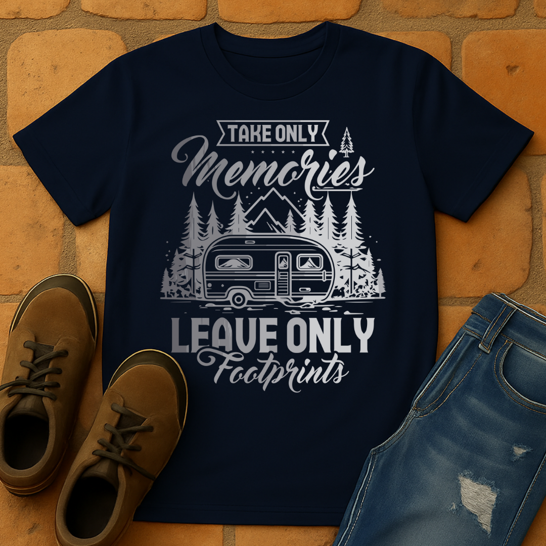 Take Only Memories Leave Only Footprint dark Unisex T-shirt