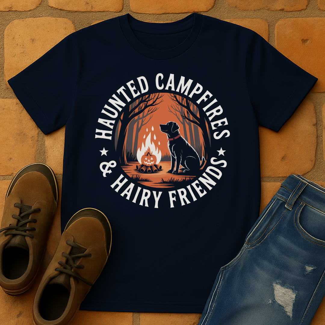Haunted Campfires and Hairy friends Unisex T-shirt