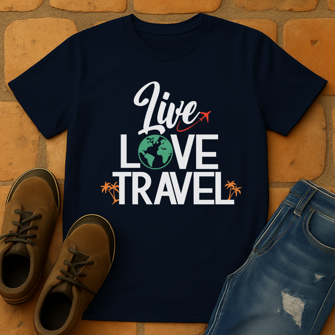 Live Love Travel Dark Unisex T-shirt