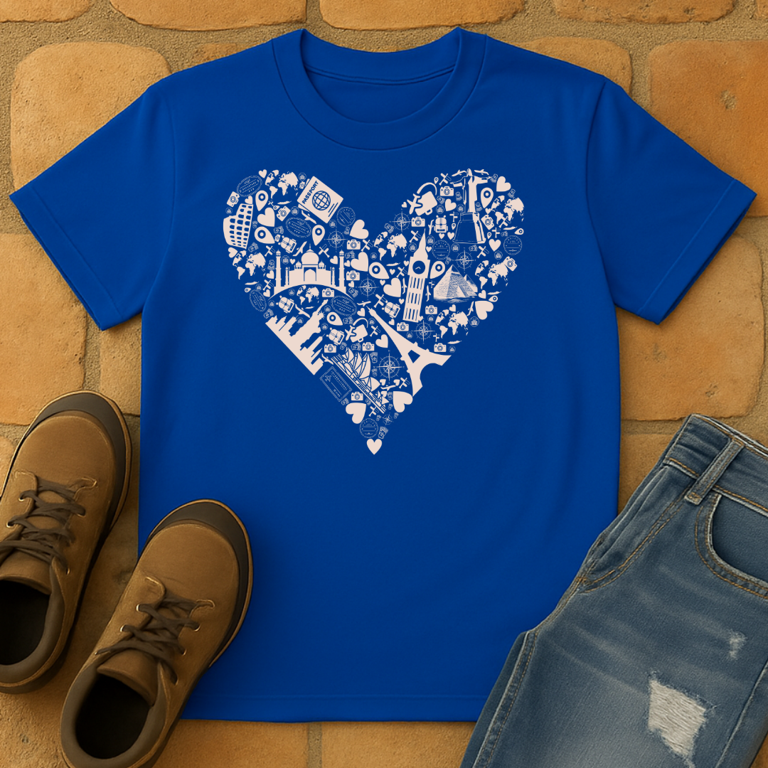 Travel Heart dark Unisex T-shirt