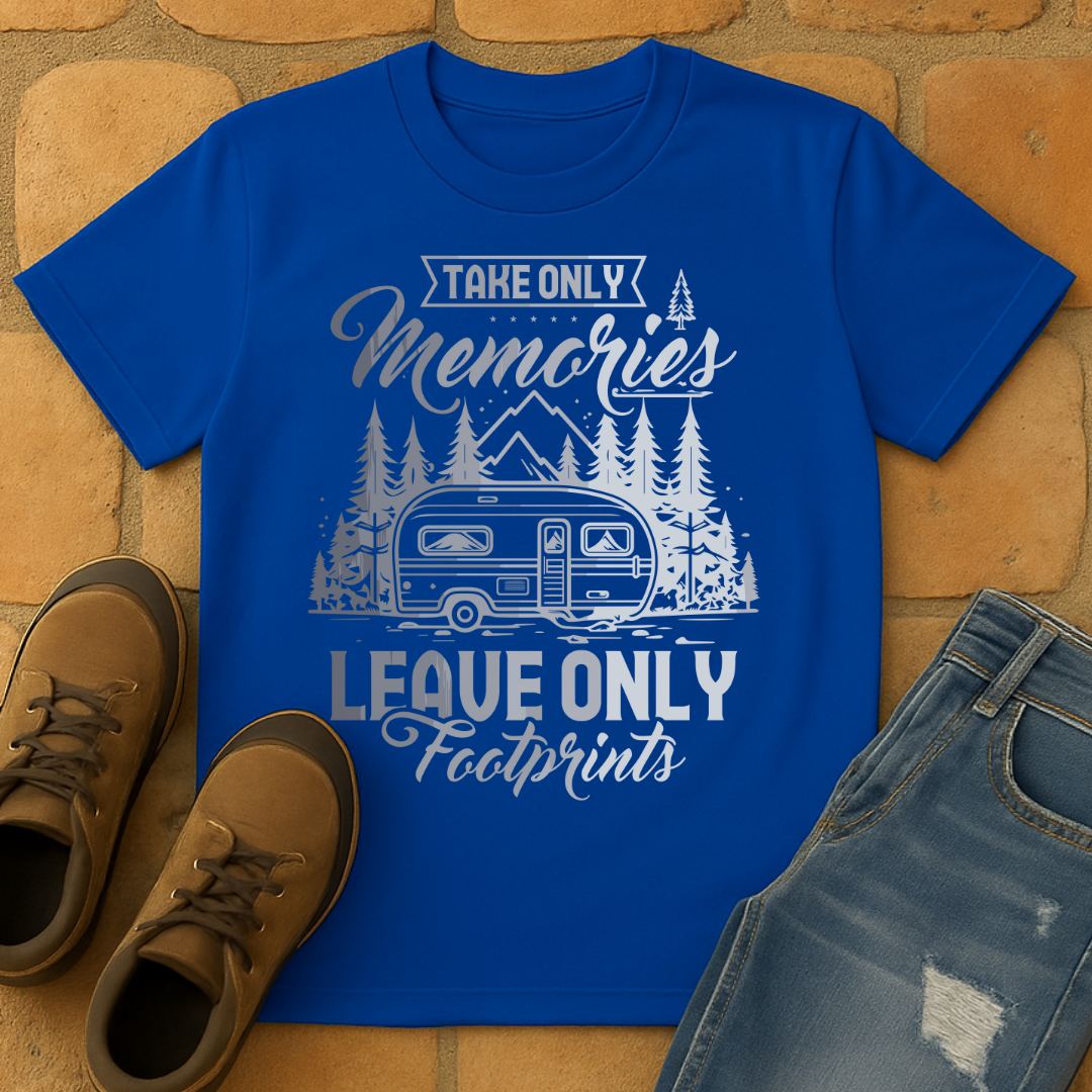 Take Only Memories Leave Only Footprint dark Unisex T-shirt