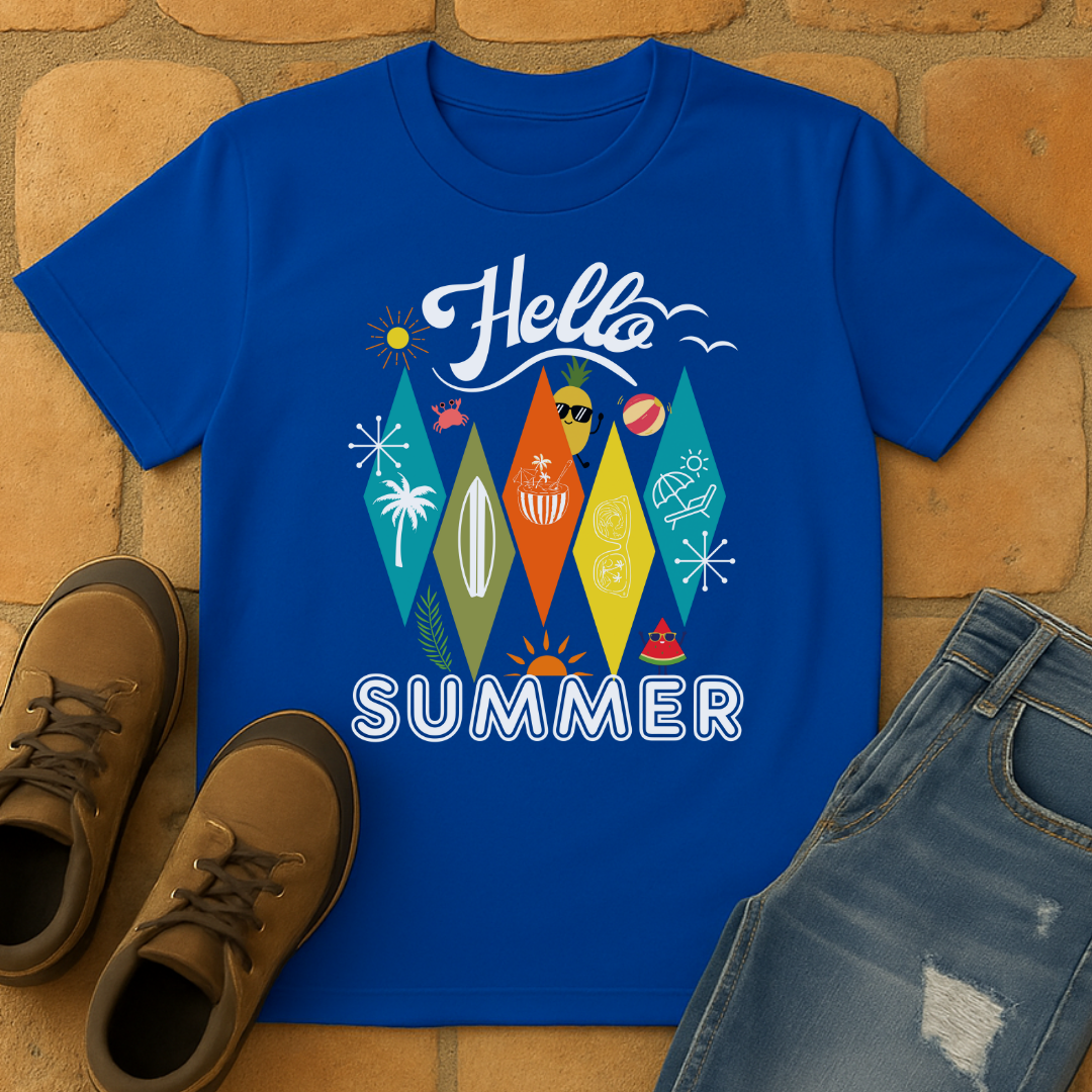 Hello Summer Dark Unisex T-shirt