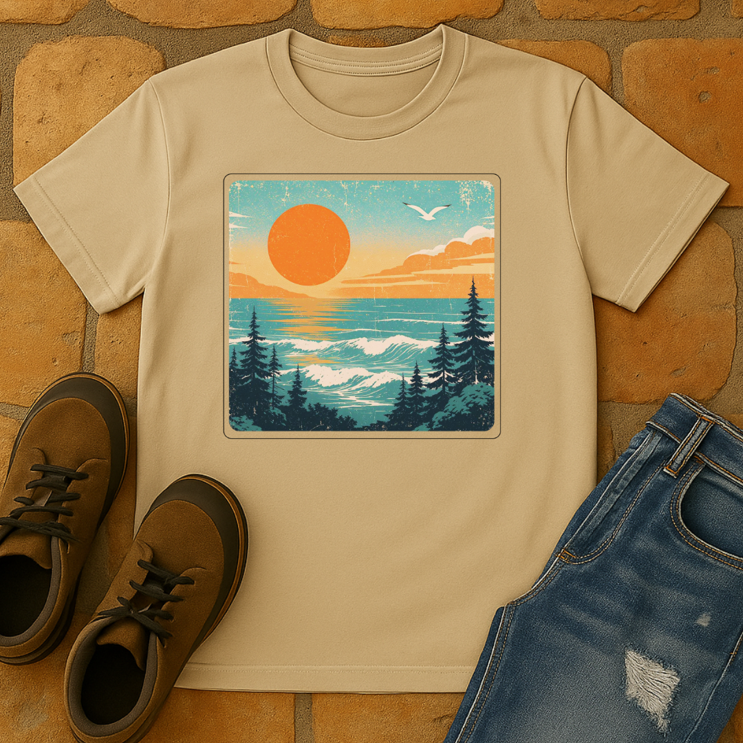 Ocean Mountain Forest (illustration) Unisex T-Shirt