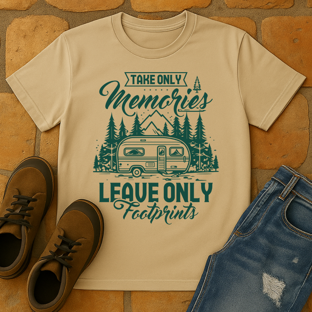 Take Only Memories Leave Only Footprint light Unisex T-shirt