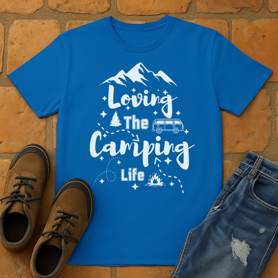 Loving the camping life dark Unisex T-shirt