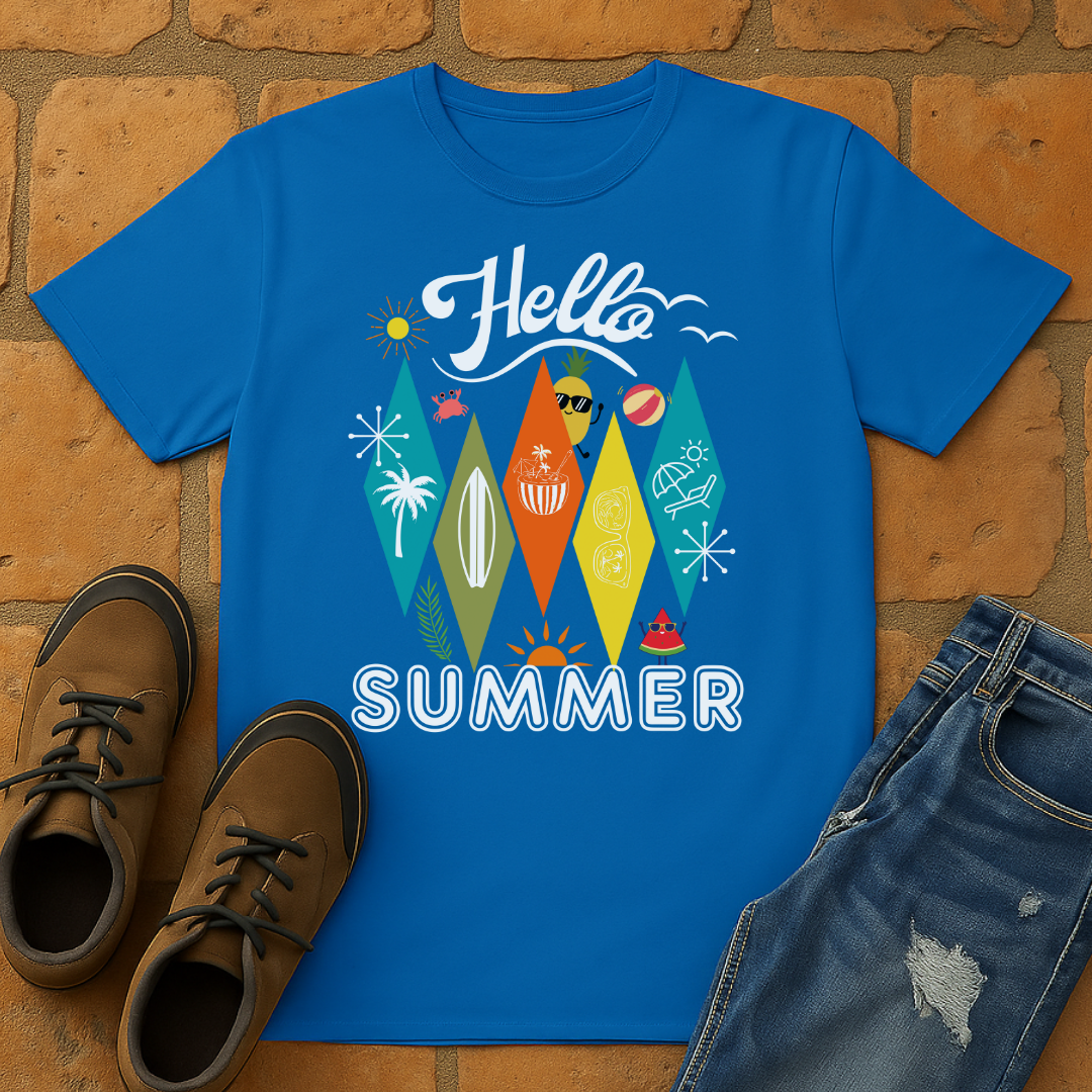 Hello Summer Dark Unisex T-shirt