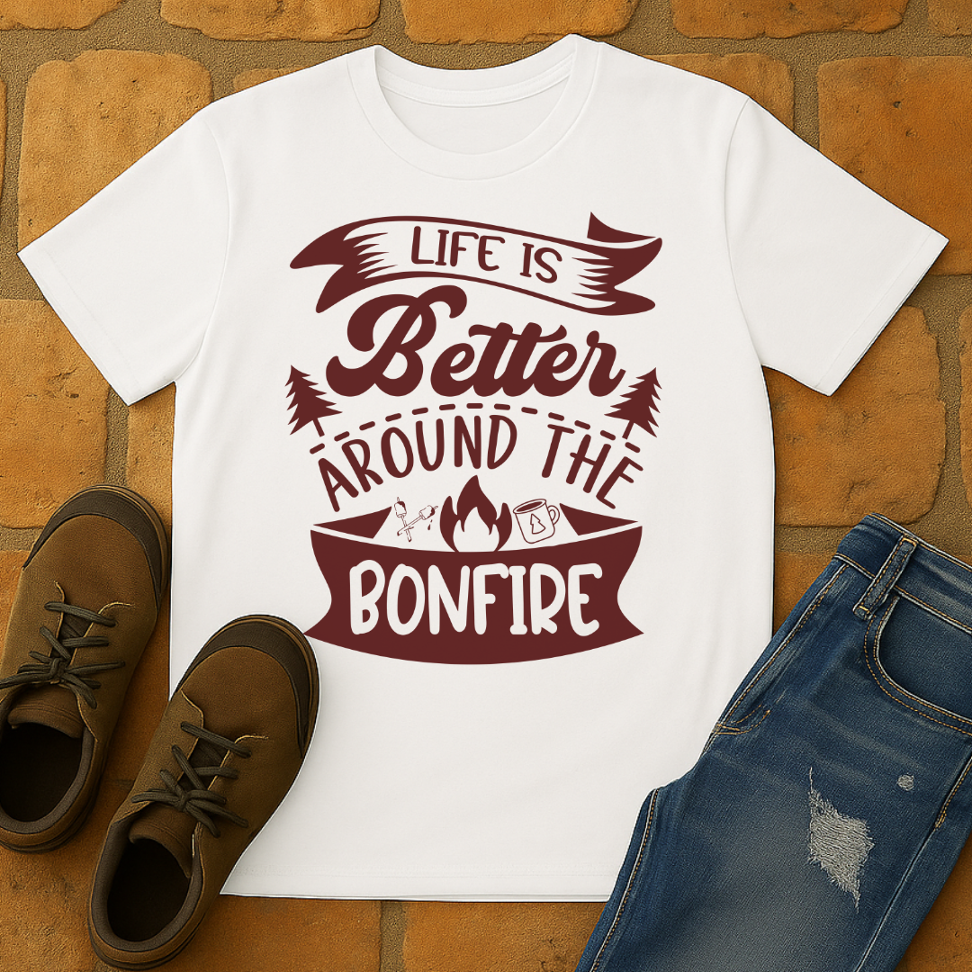 Life is better around the bonfire Unisex T-shirt
