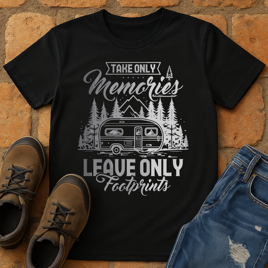 Take Only Memories Leave Only Footprint dark Unisex T-shirt