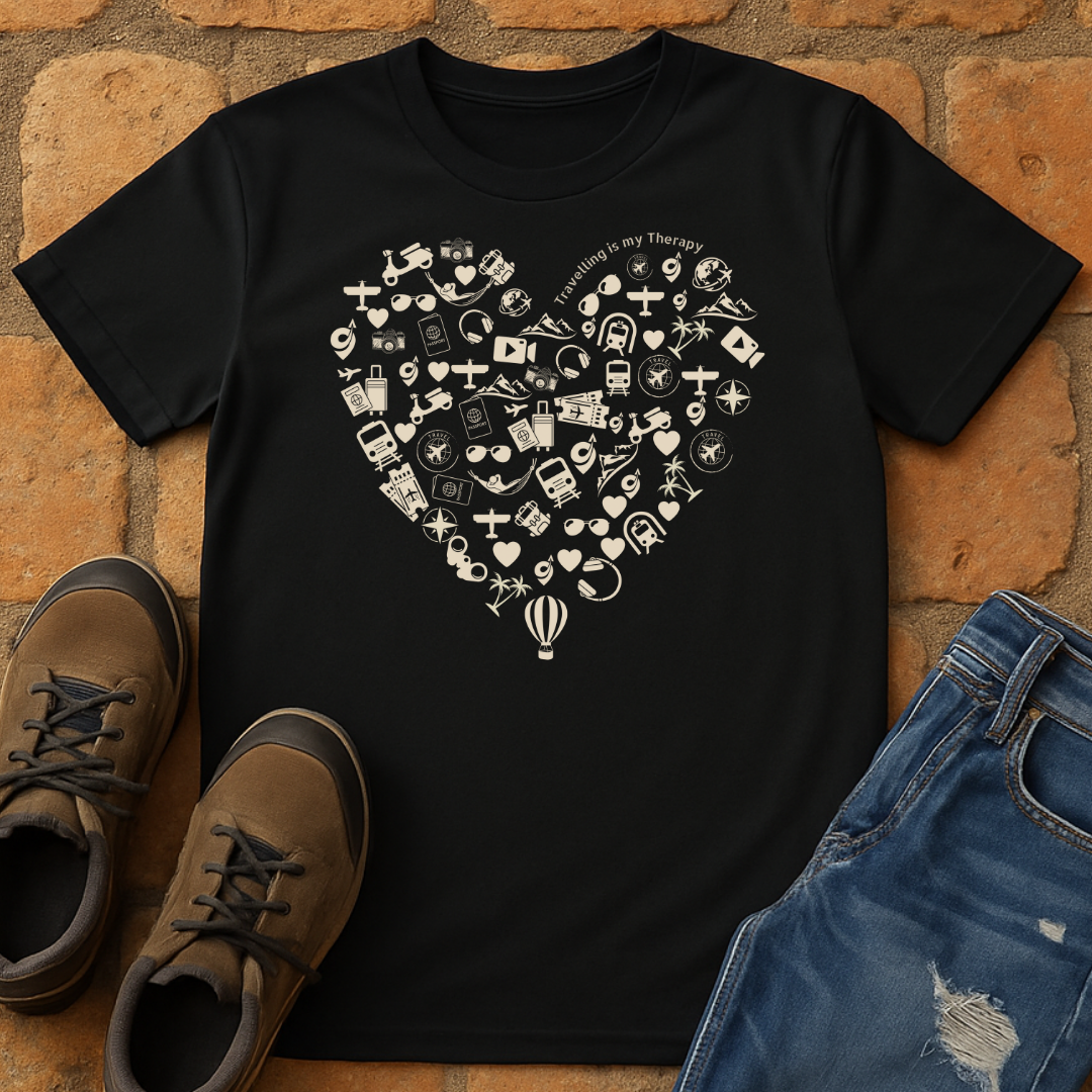 Travelling is my therapy Unisex T-Shirt