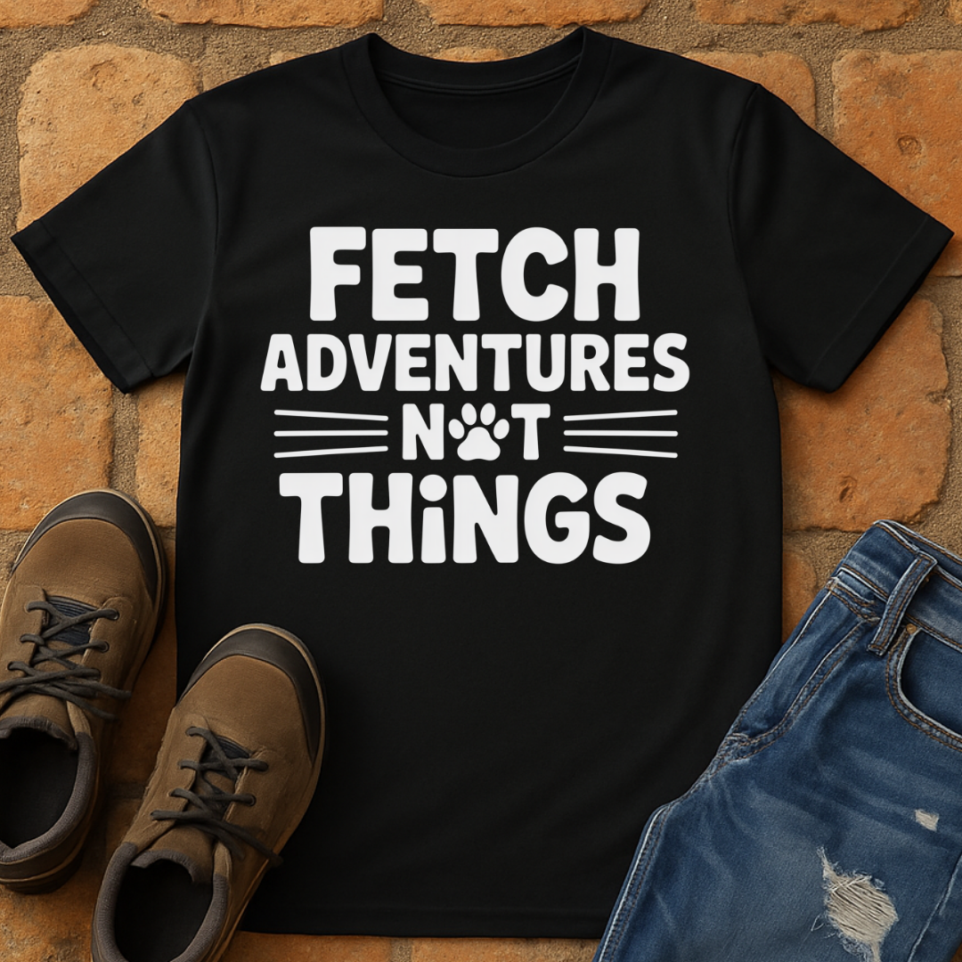 Fetch Adventures not things Unisex T-shirt