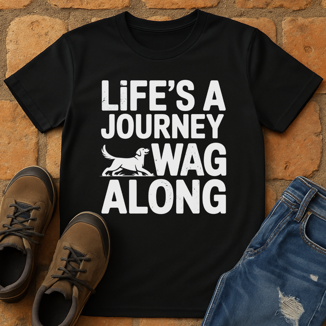 Life's a journey wag along Unisex T-shirt