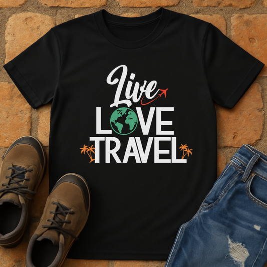 Live Love Travel Dark Unisex T-shirt