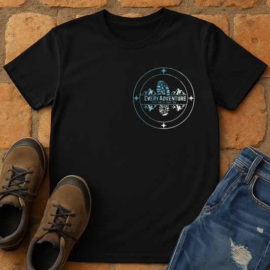Every Adventure starts with a single step Unisex T-Shirt