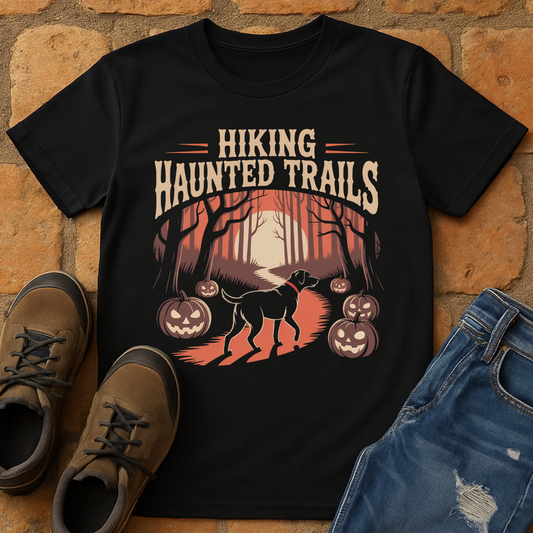 Hiking Haunted Trails Unisex T-shirt