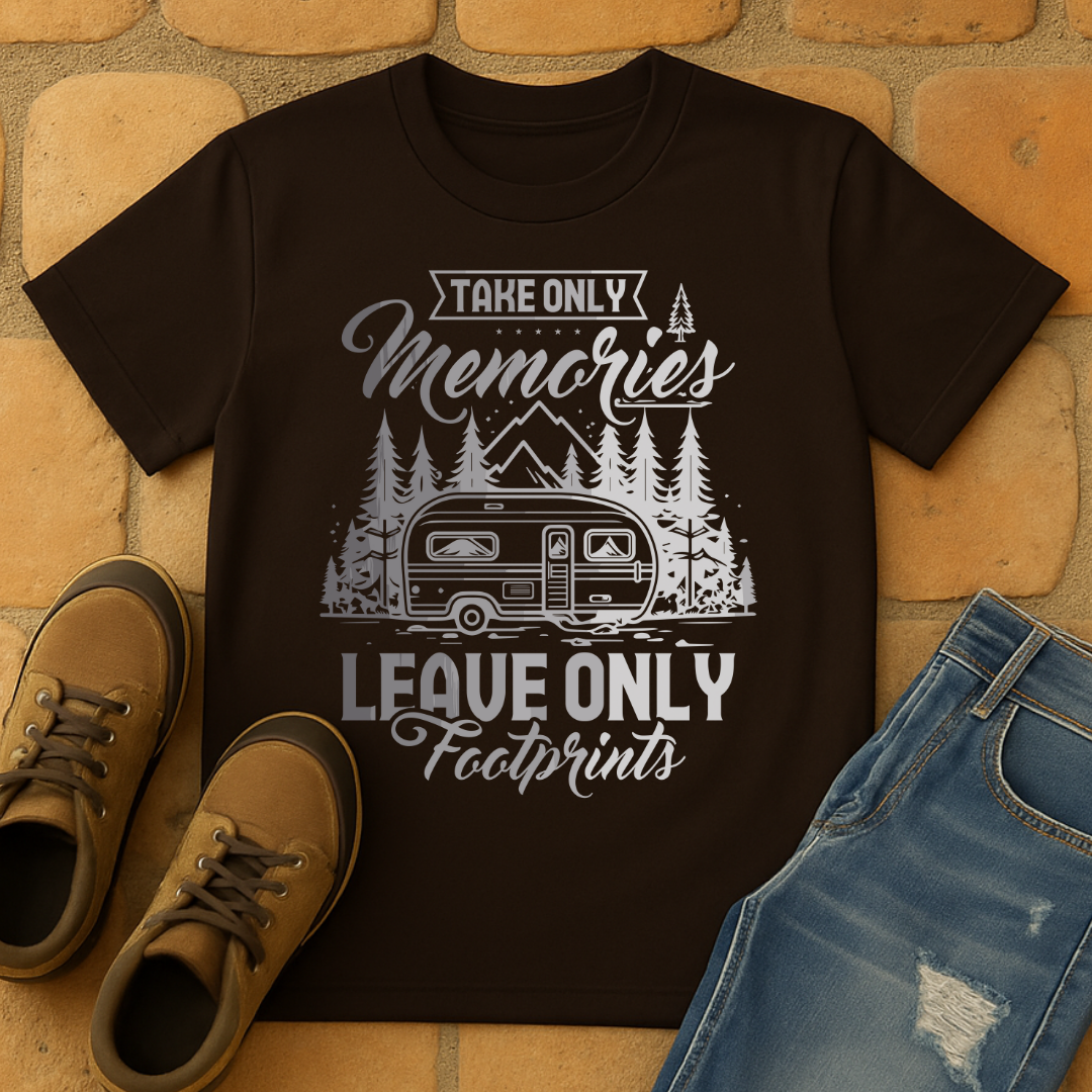 Take Only Memories Leave Only Footprint dark Unisex T-shirt