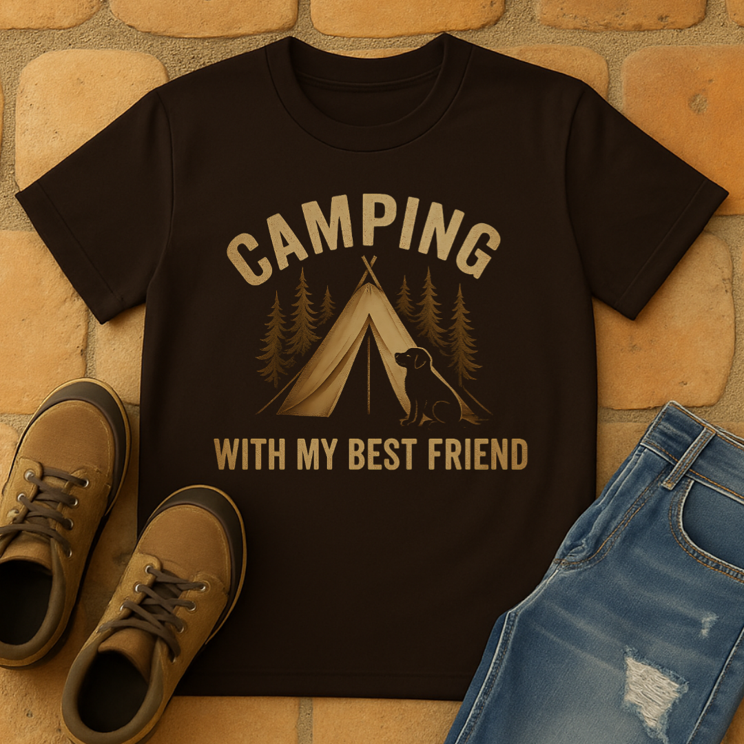 Camping with my best friend Unisex T-shirt