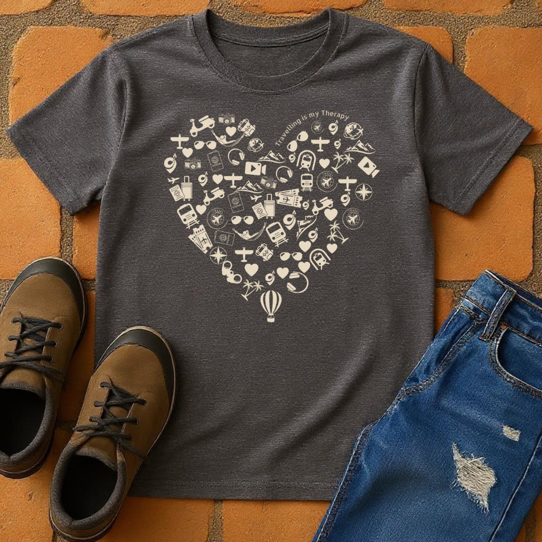 Travelling is my therapy Unisex T-Shirt