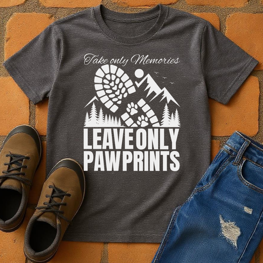 Leave only paw prints Unisex T-shirt