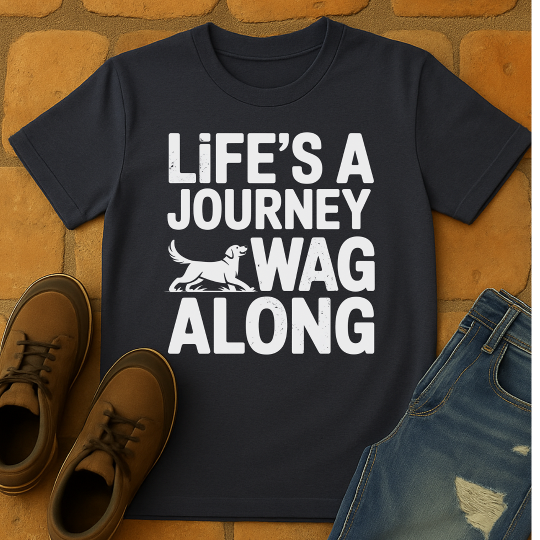 Life's a journey wag along Unisex T-shirt